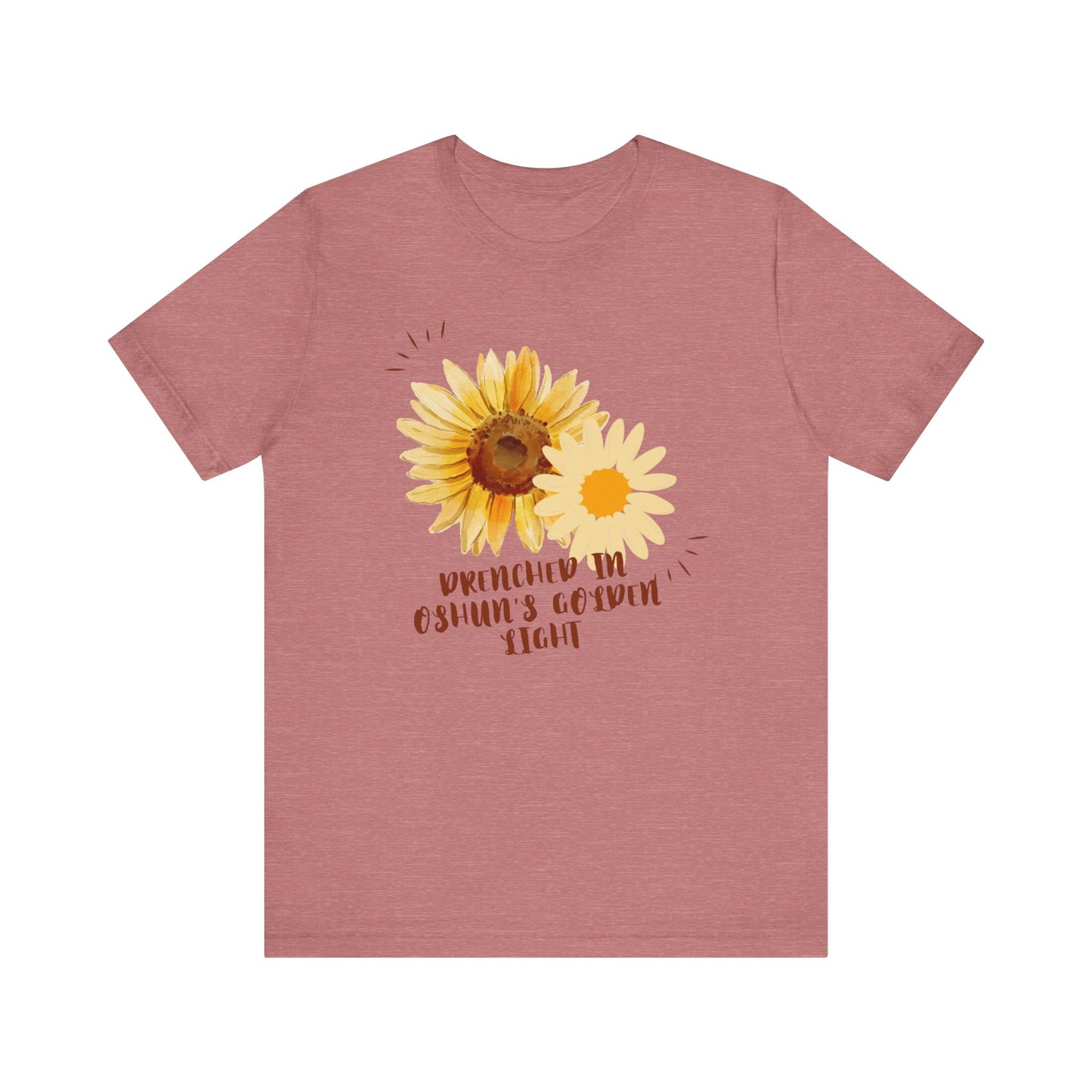 Drenched In Oshuns Golden Light-Unisex Jersey Short Sleeve Tee