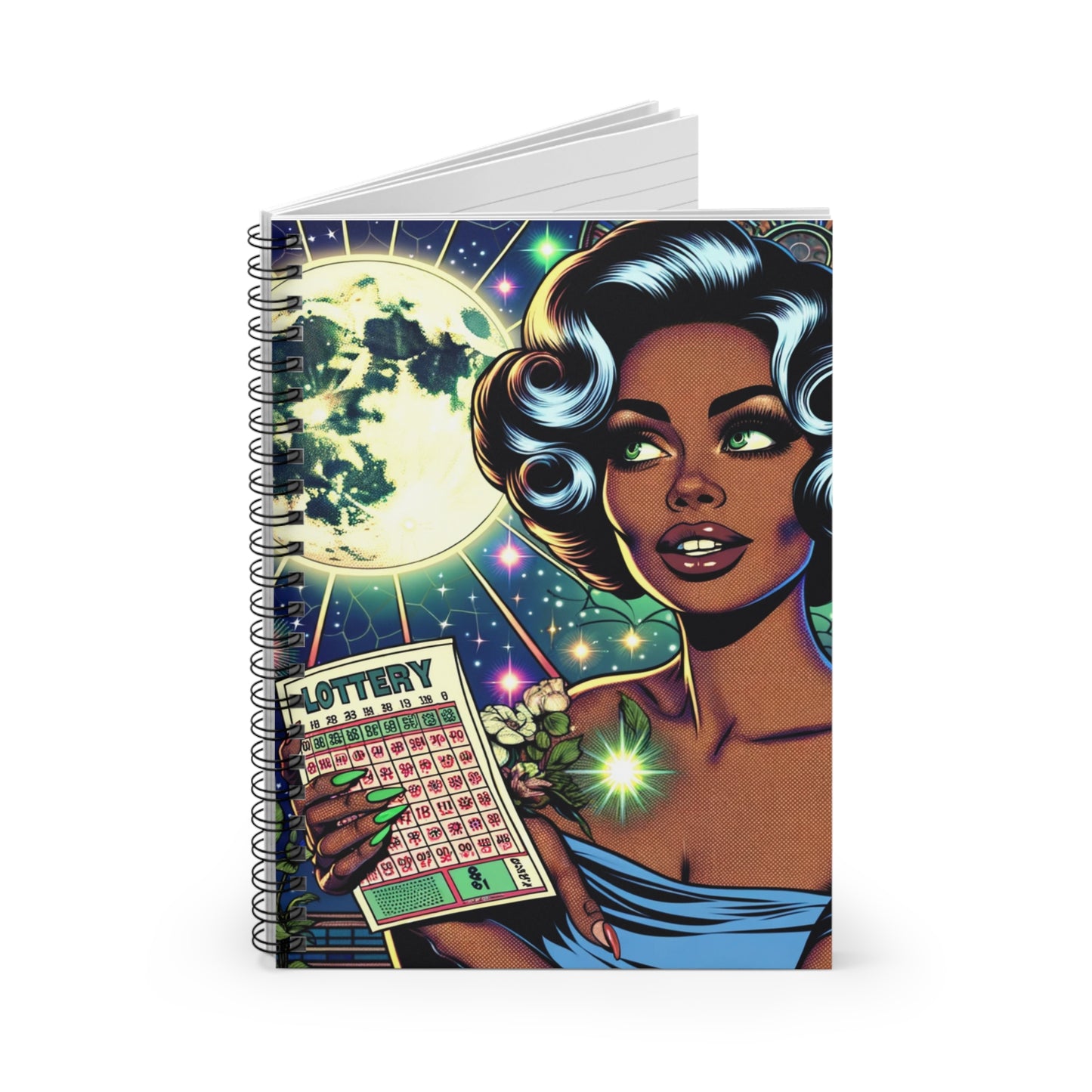 Lucky Lottery Winner Spiral Notebook - Ruled Line