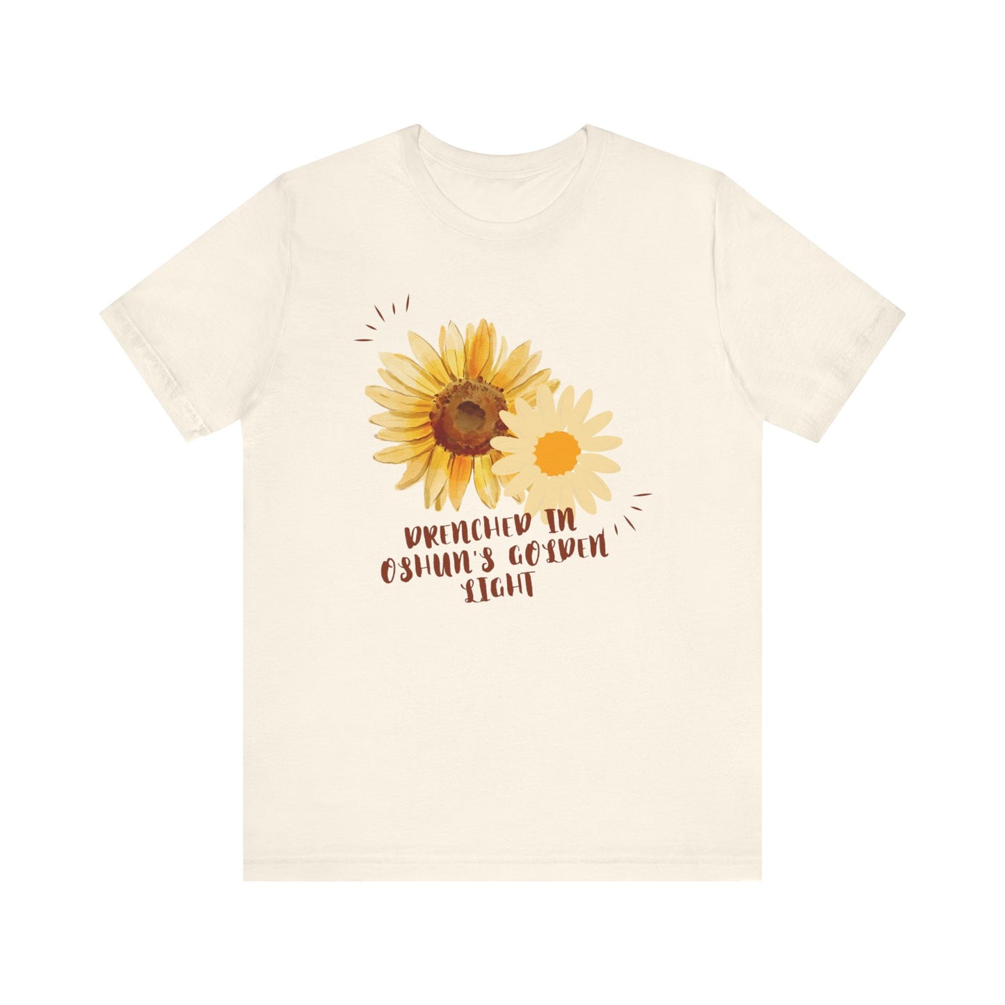 Drenched In Oshuns Golden Light-Unisex Jersey Short Sleeve Tee