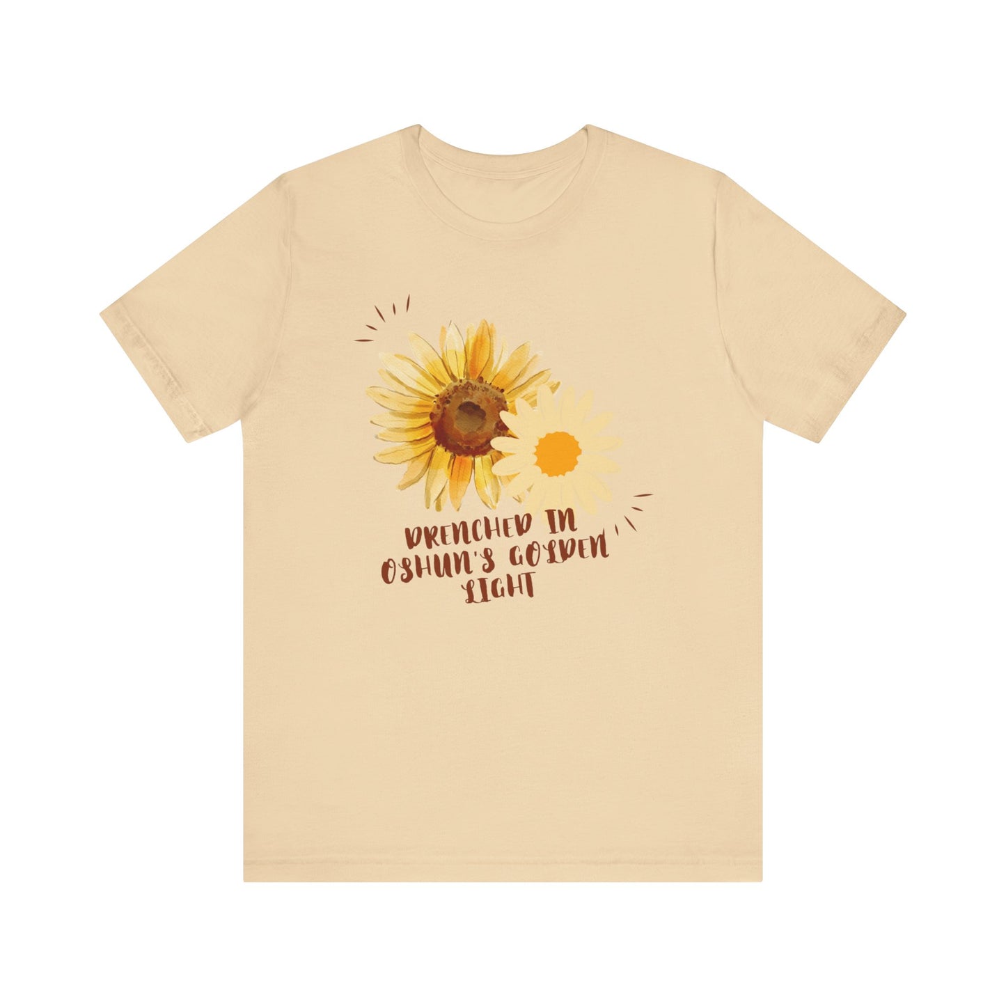 Drenched In Oshuns Golden Light-Unisex Jersey Short Sleeve Tee