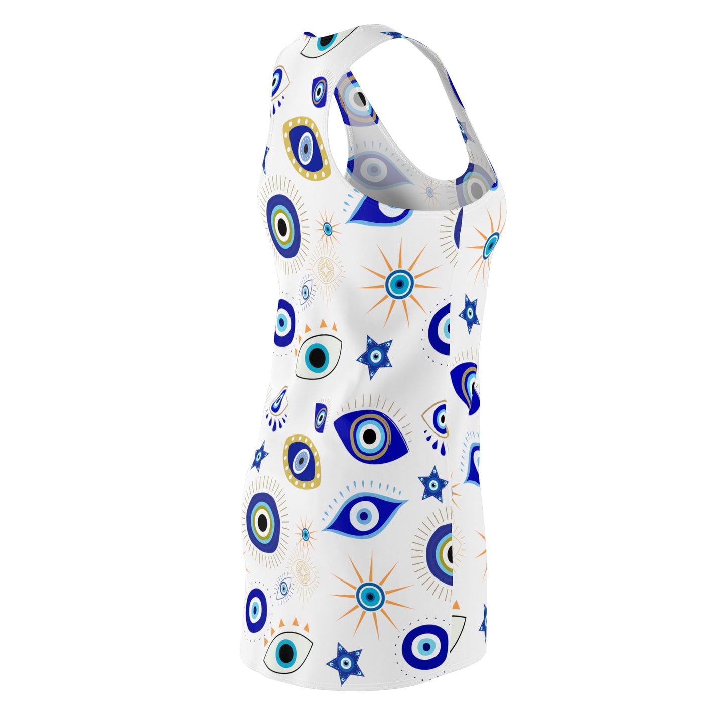 EVIL EYE-Women's Cut & Sew Racerback Dress (AOP)