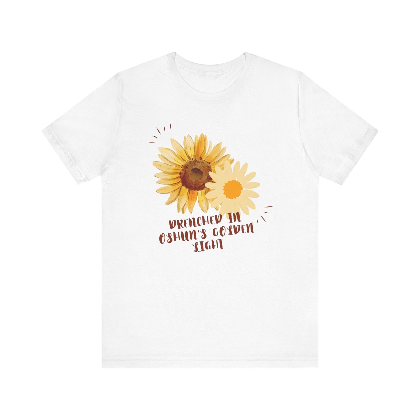 Drenched In Oshuns Golden Light-Unisex Jersey Short Sleeve Tee
