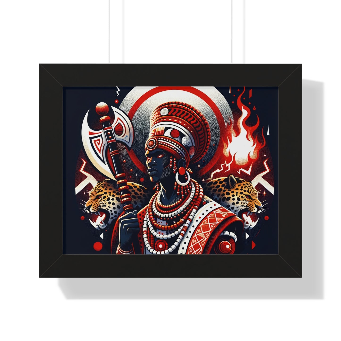 Shango Inspired Wall ART Framed Horizontal Poster
