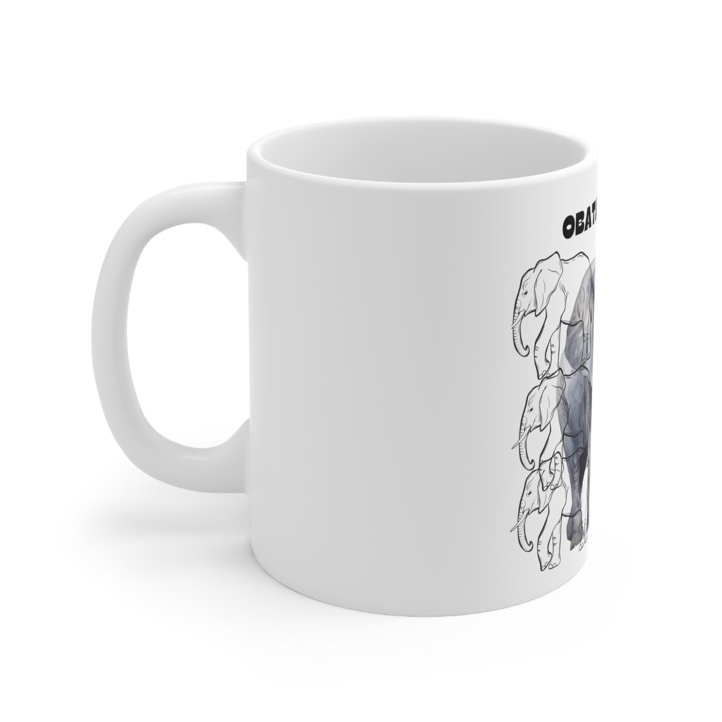 ELEPHANT MUG-Ceramic Mug 11oz