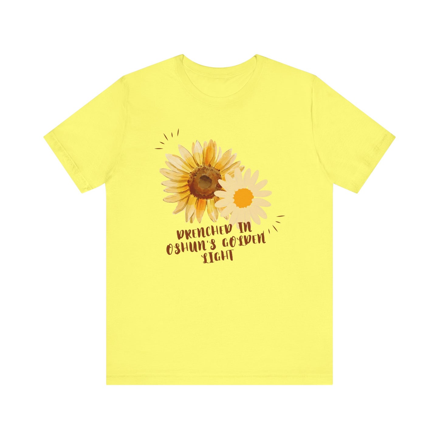 Drenched In Oshuns Golden Light-Unisex Jersey Short Sleeve Tee