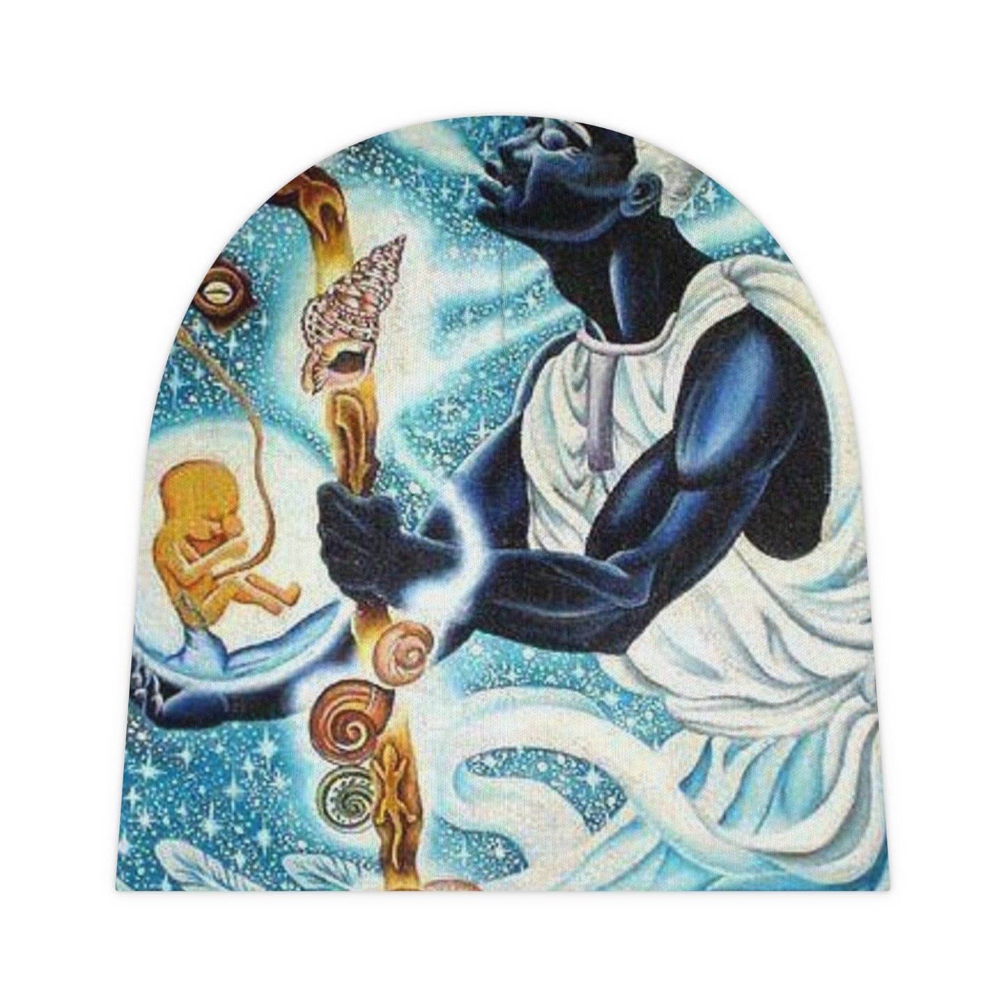 "Pure Innocence: Obatala-Inspired Baby Beanie by Shangoshouse"