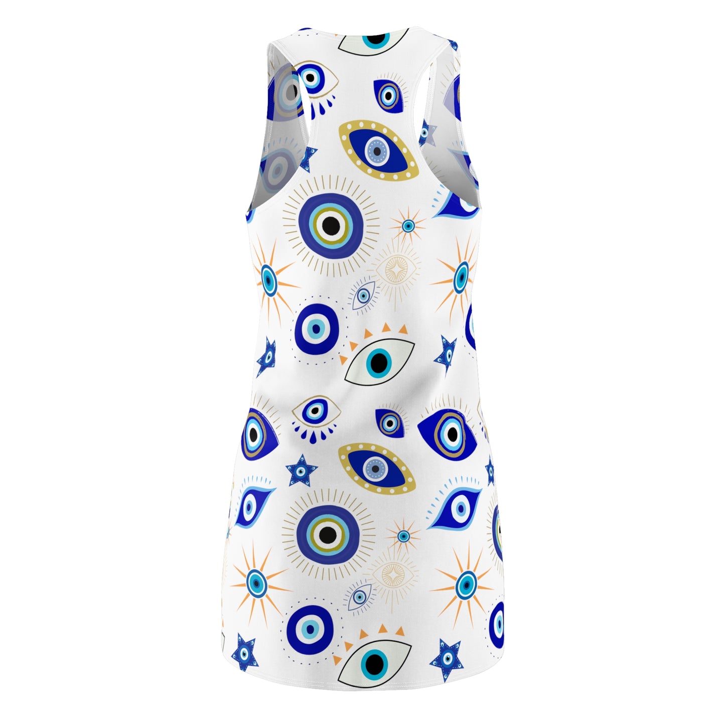 EVIL EYE-Women's Cut & Sew Racerback Dress (AOP)