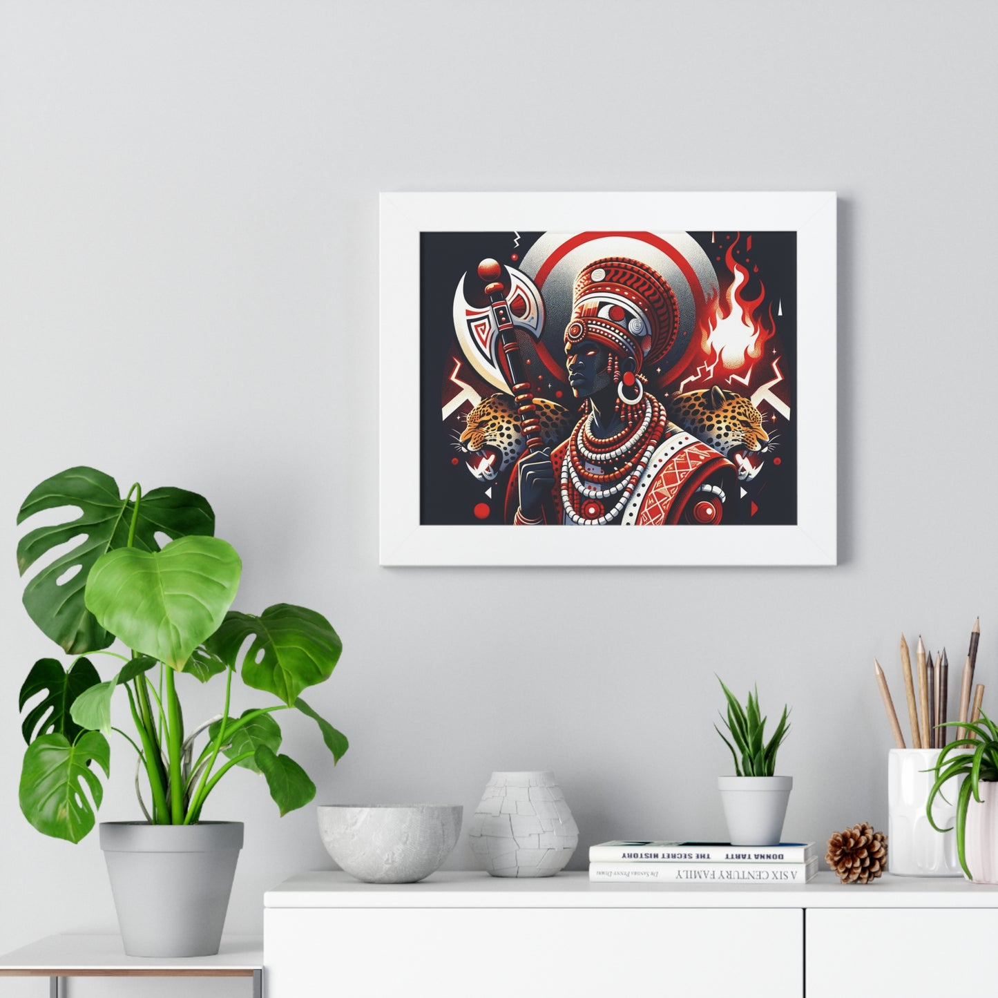 Shango Inspired Wall ART Framed Horizontal Poster