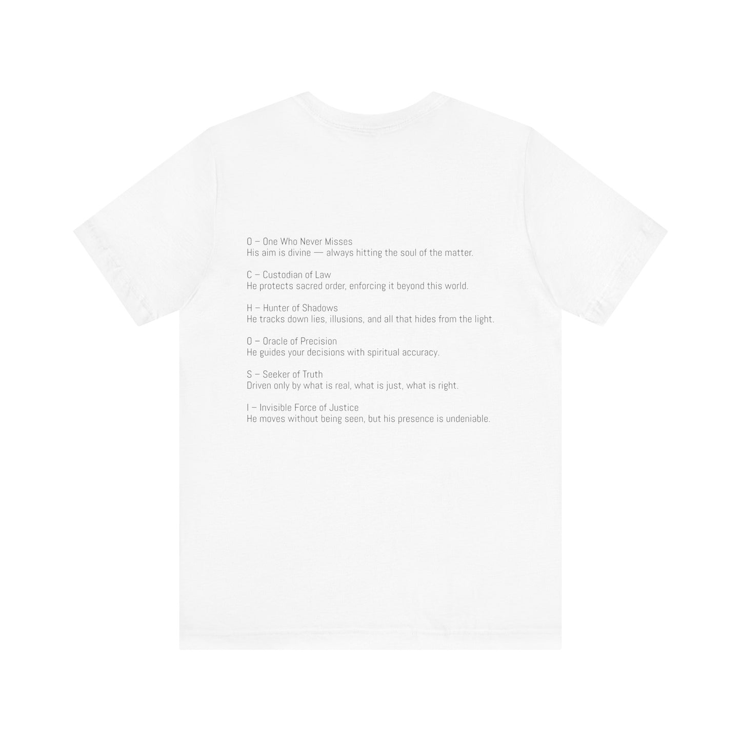 Unisex Graphic Tee with OCHOSI Design, Artistic T-Shirt, Casual Fashion, Gift for Nature Lovers, Everyday Wear, Summer Outing