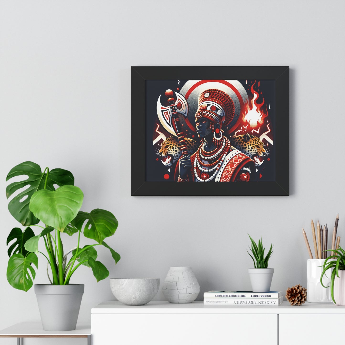 Shango Inspired Wall ART Framed Horizontal Poster