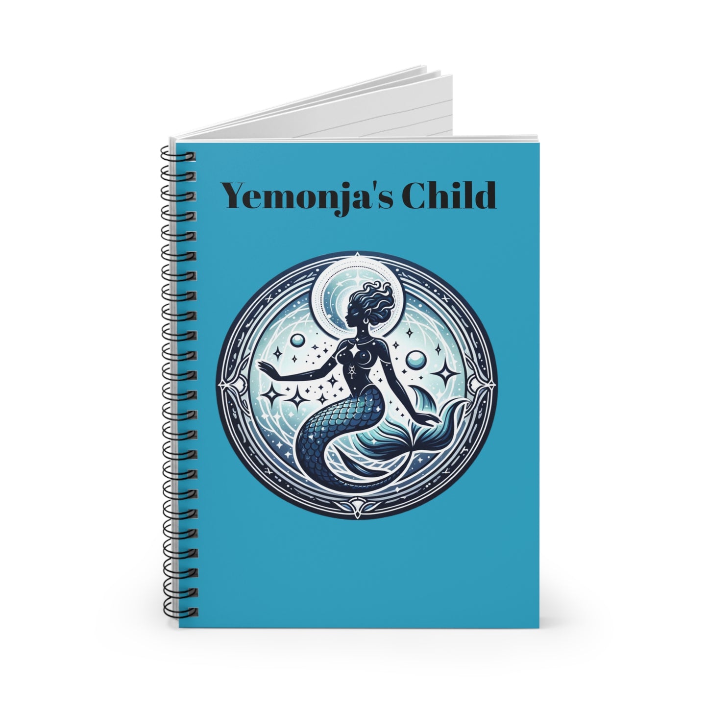 Yemonja's Child Spiritual Spiral Notebook - Ruled Line