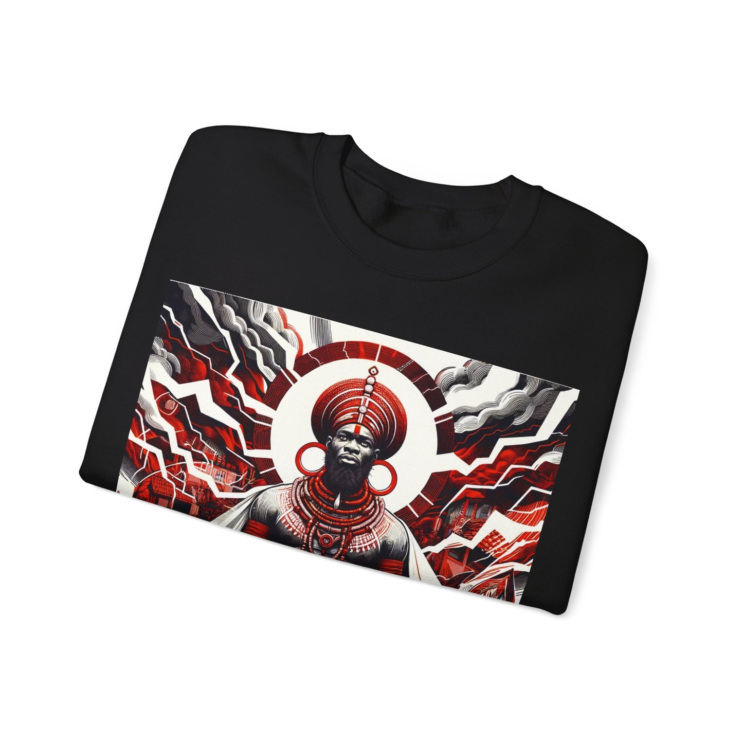 Shango Deity Black Unisex Heavy Blend™ Crewneck Sweatshirt