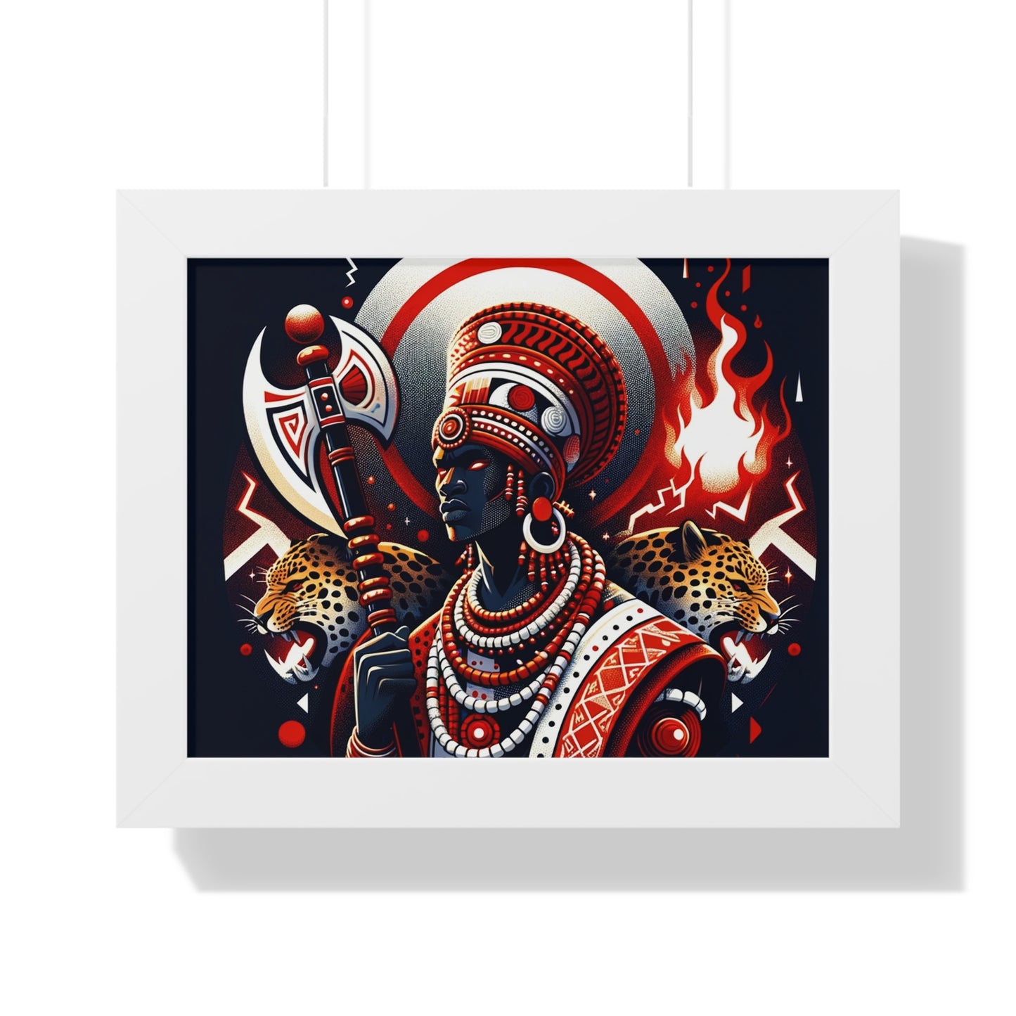 Shango Inspired Wall ART Framed Horizontal Poster