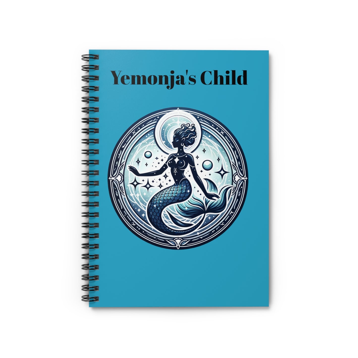 Yemonja's Child Spiritual Spiral Notebook - Ruled Line