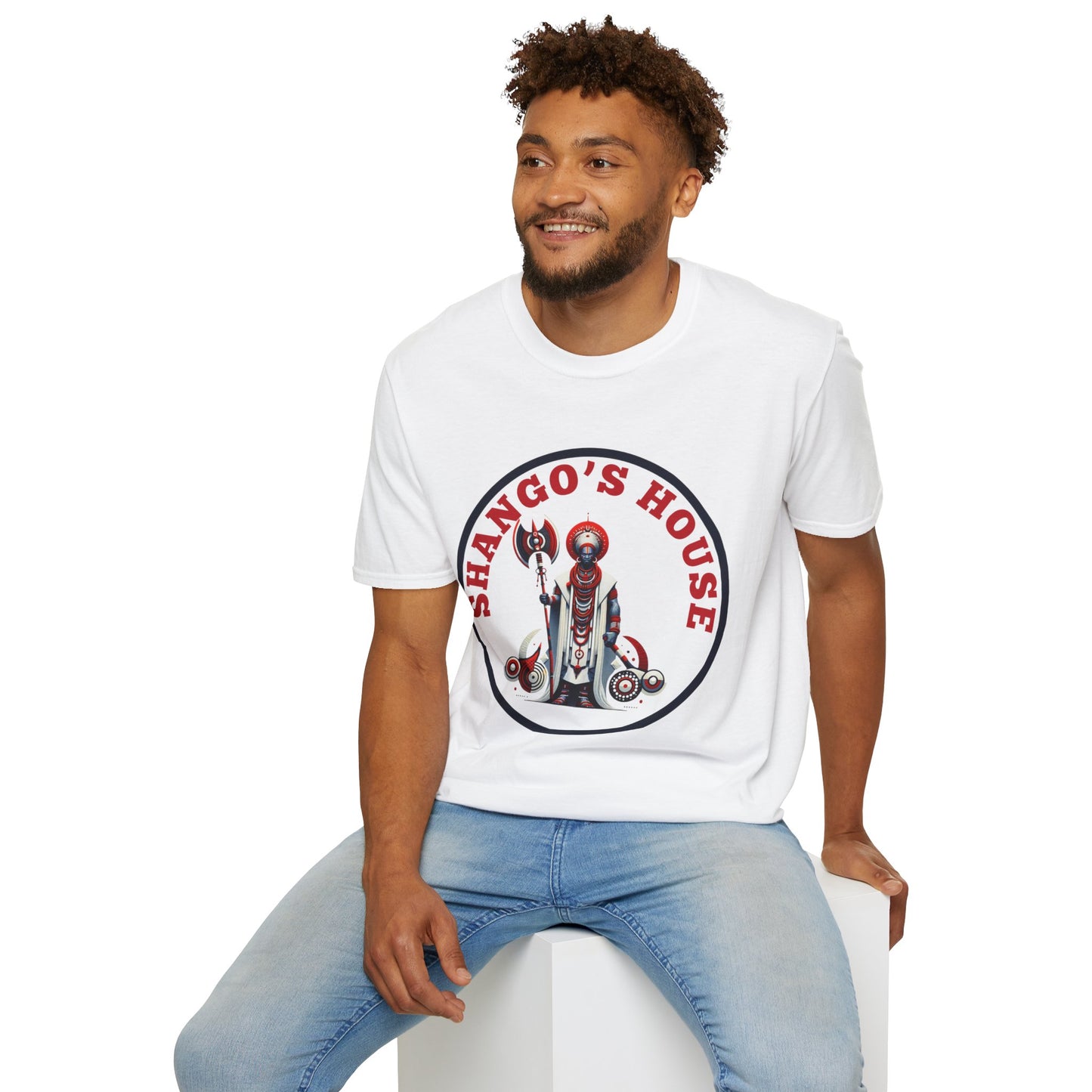 Unisex Softstyle T-Shirt - Shango's House with Inspirational Quote