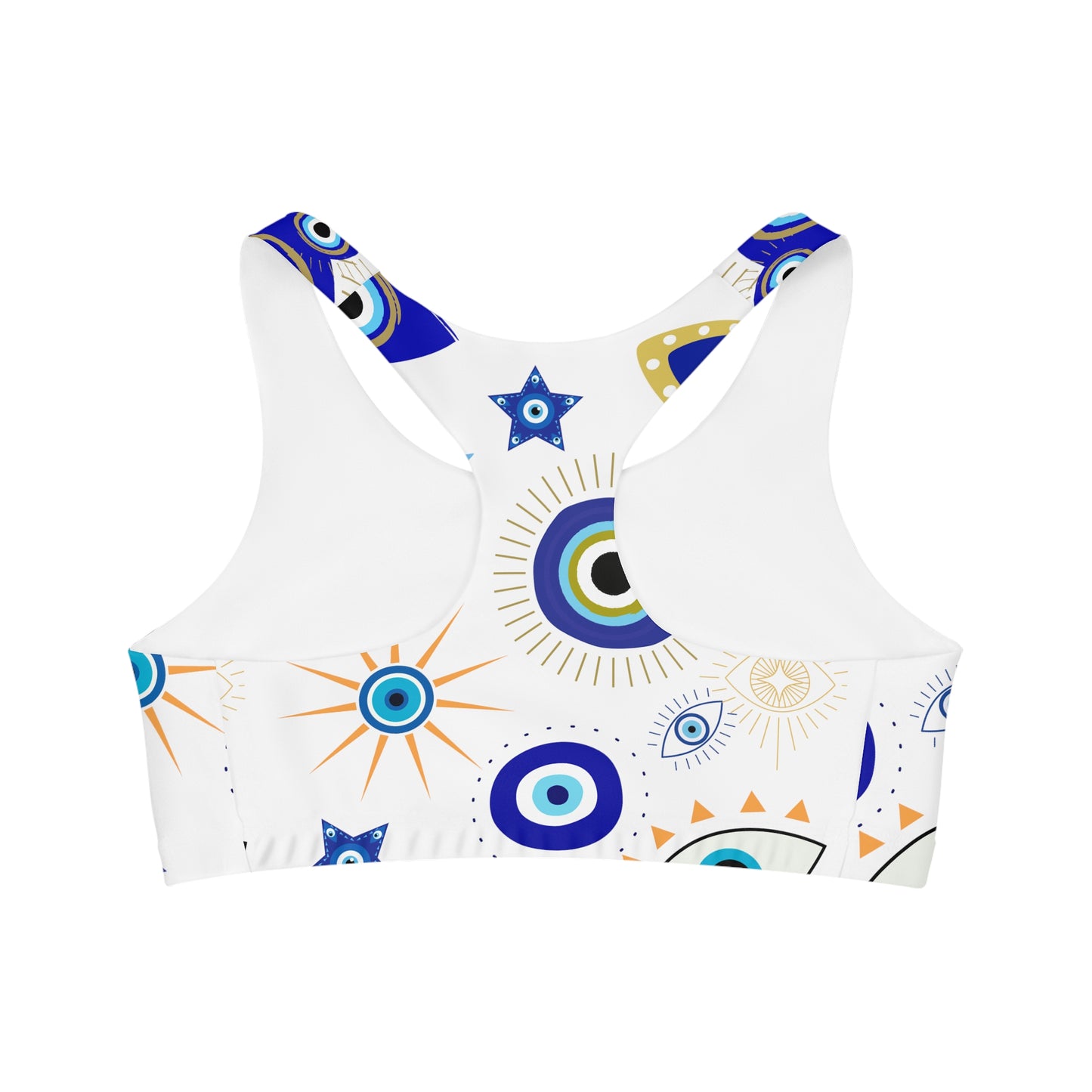 Evil Eye-Seamless Sports Bra (AOP)