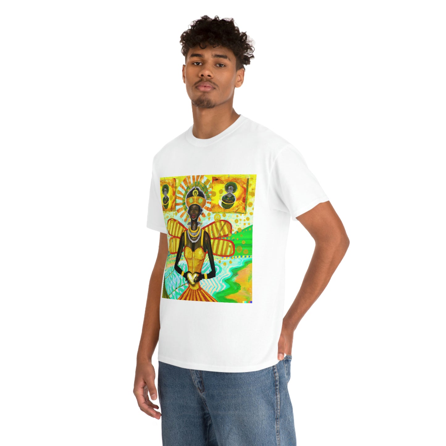 Oshun - There is Never Bitterness in the house of the Honeymaker-Unisex Heavy Cotton Tee