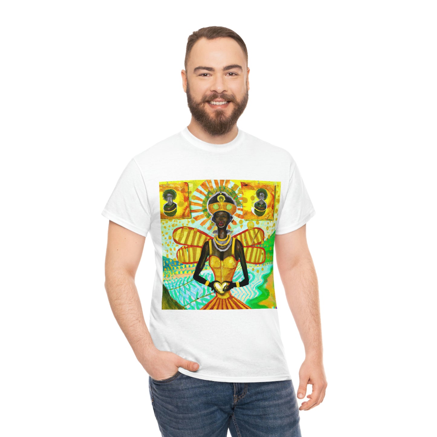 Oshun - There is Never Bitterness in the house of the Honeymaker-Unisex Heavy Cotton Tee