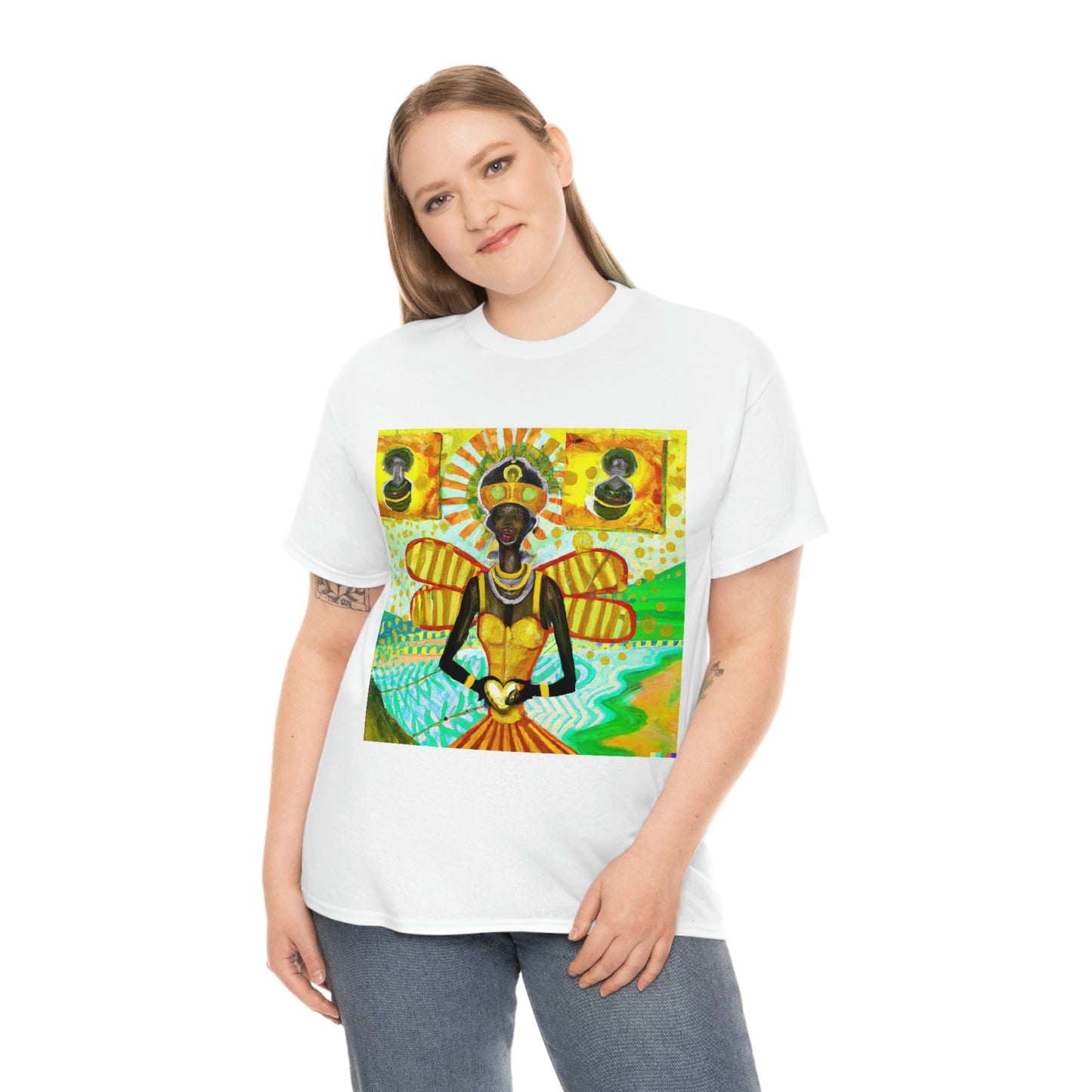Oshun - There is Never Bitterness in the house of the Honeymaker-Unisex Heavy Cotton Tee