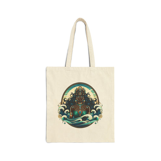 Goddess Yemonja Eco- Friendly-Cotton Canvas Tote Bag