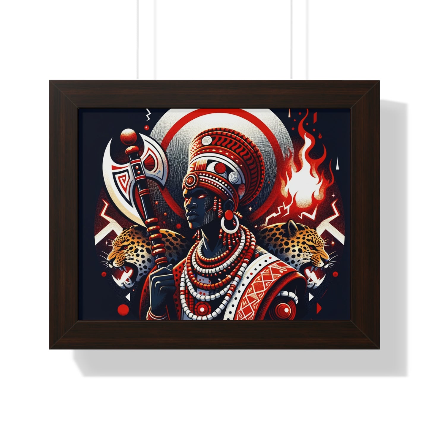 Shango Inspired Wall ART Framed Horizontal Poster