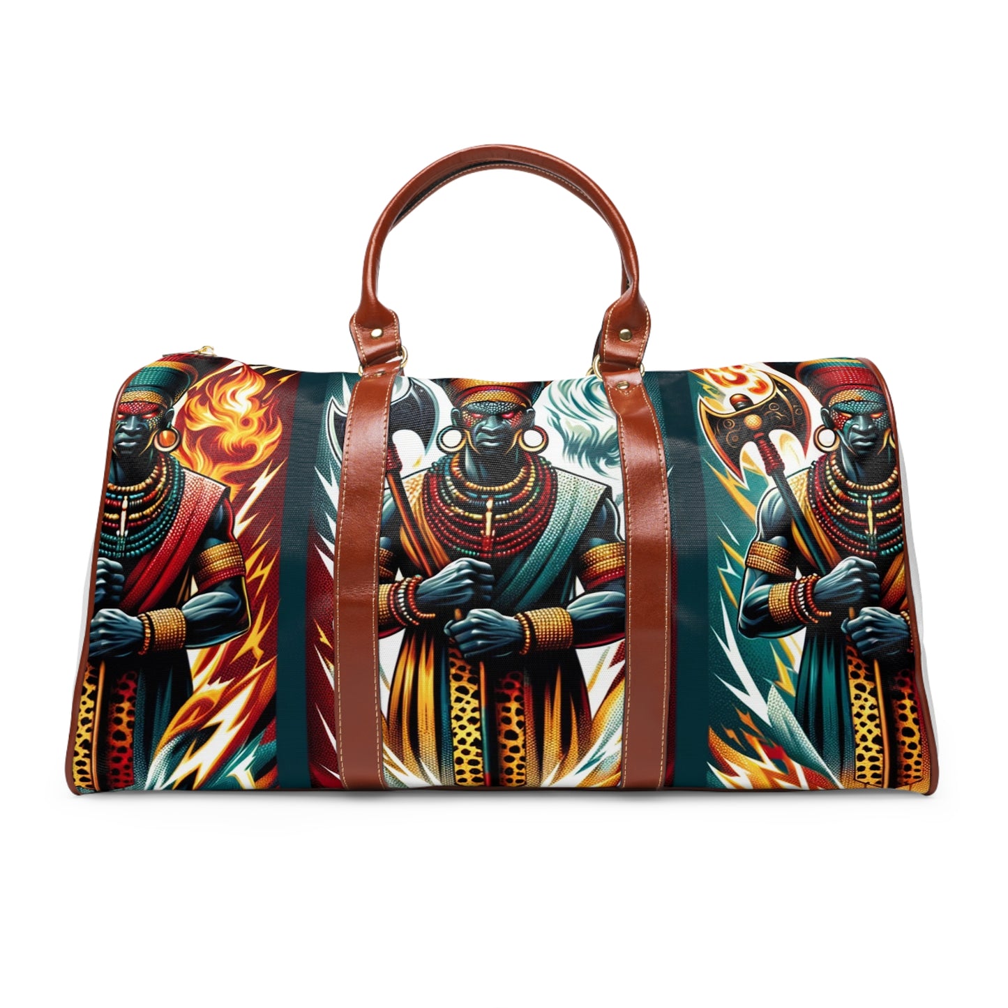 Tri-Orisha Waterproof Tote Bag: Carry the Power of Shango