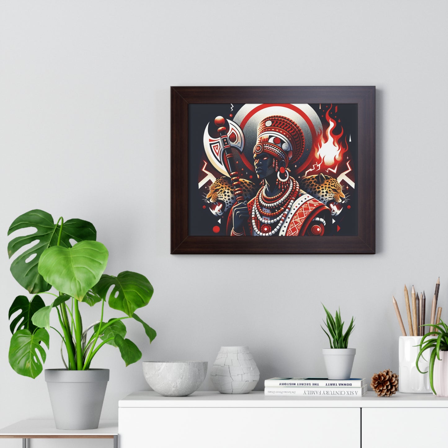 Shango Inspired Wall ART Framed Horizontal Poster