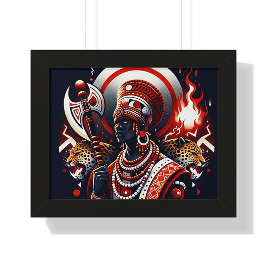 Shango Inspired Wall ART Framed Horizontal Poster