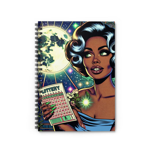 Lucky Lottery Winner Spiral Notebook - Ruled Line