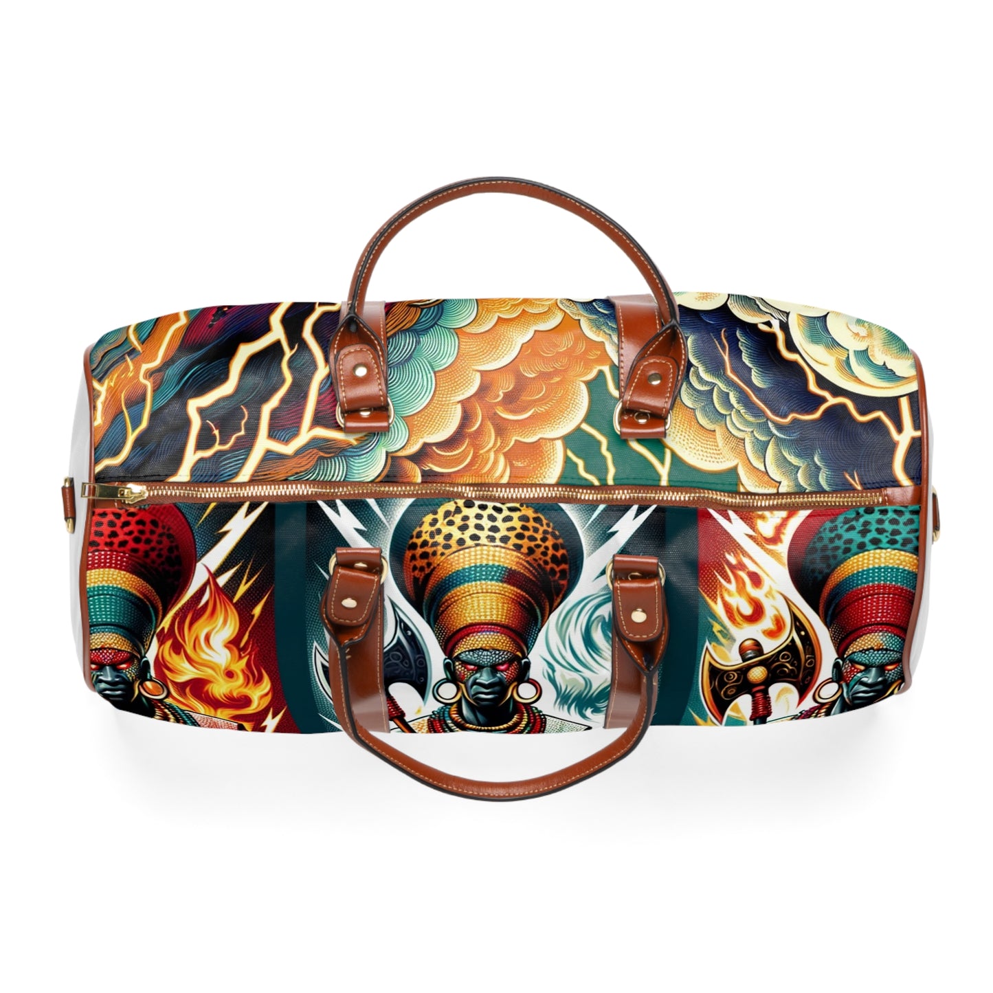 Tri-Orisha Waterproof Tote Bag: Carry the Power of Shango