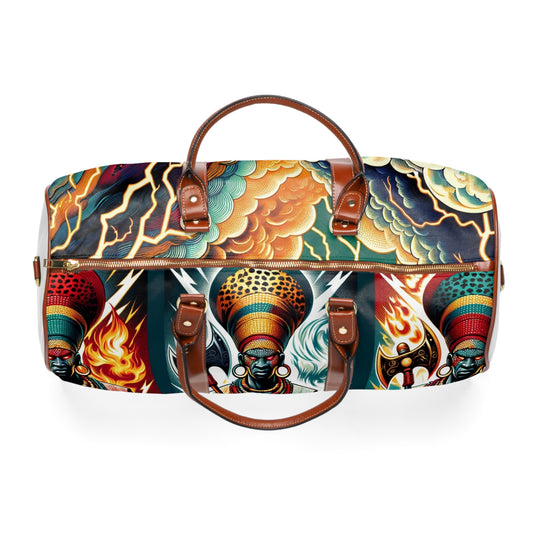 Tri-Orisha Waterproof Tote Bag: Carry the Power of Shango
