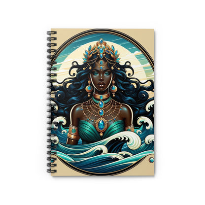 Yemonja Inspired Spiral Notebook - Ruled Line