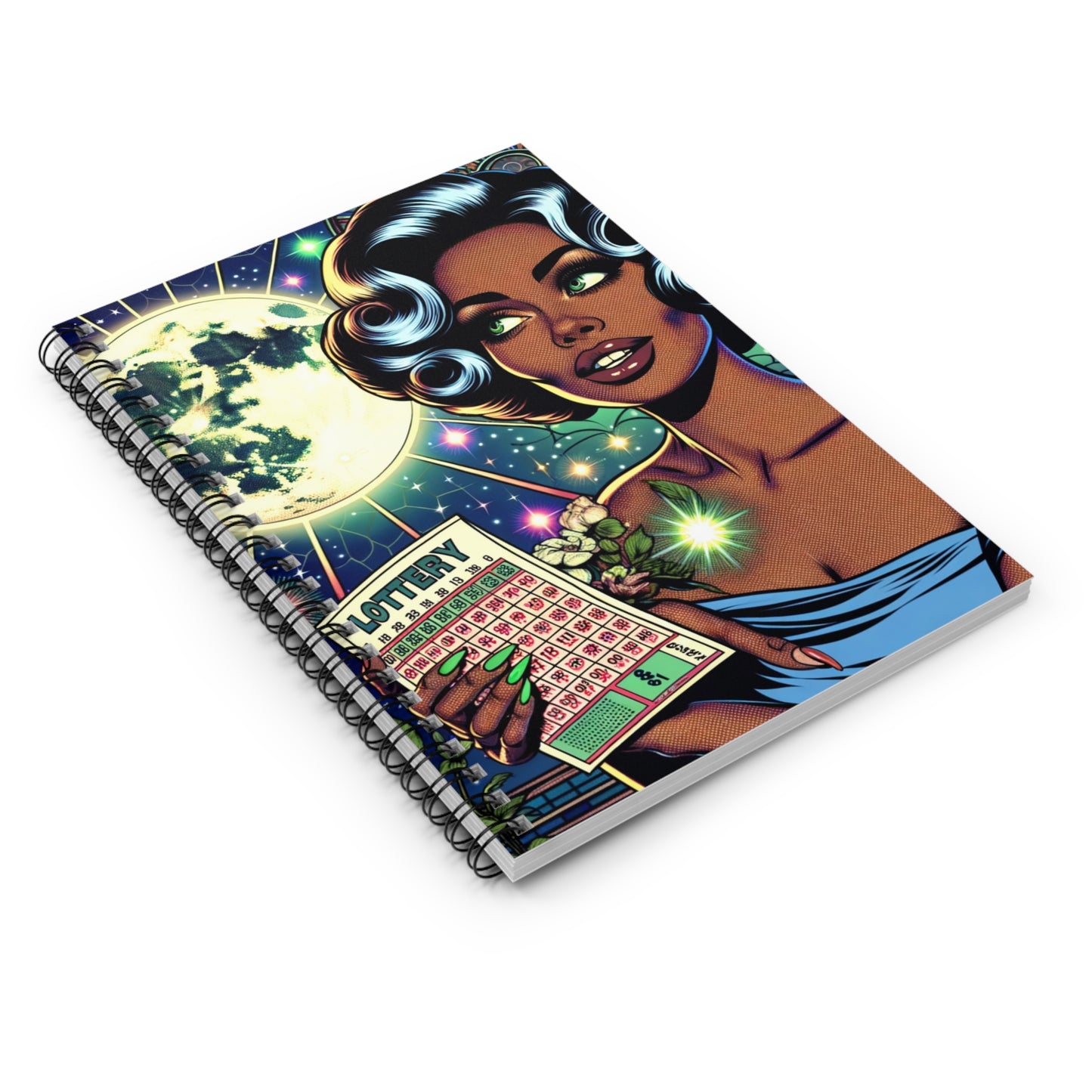 Lucky Lottery Winner Spiral Notebook - Ruled Line