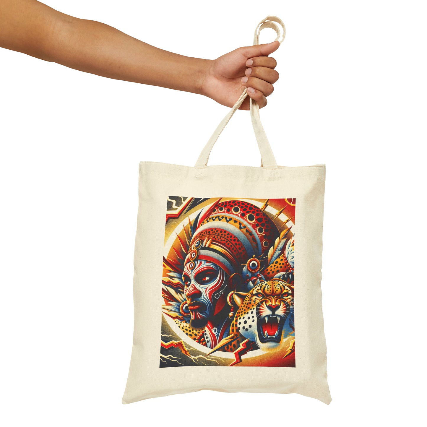 African Cheetah Eco Friendly-Cotton Canvas Tote Bag