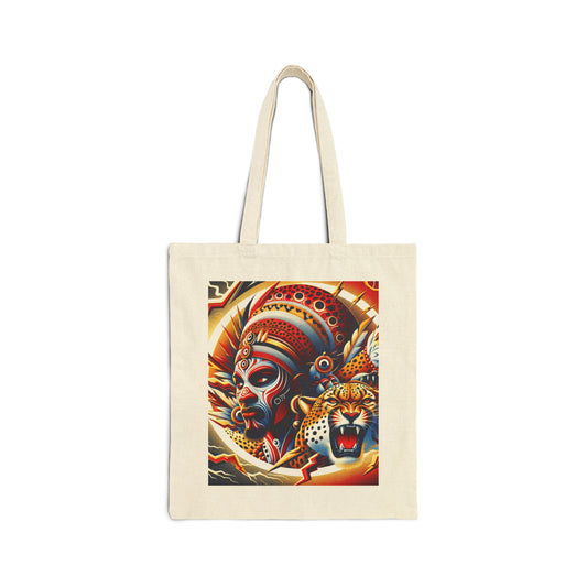 African Cheetah Eco Friendly-Cotton Canvas Tote Bag