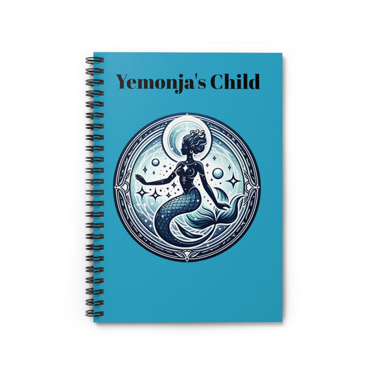 Yemonja's Child Spiritual Spiral Notebook - Ruled Line