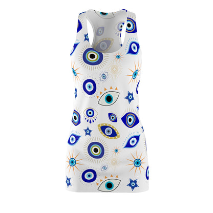 EVIL EYE-Women's Cut & Sew Racerback Dress (AOP)